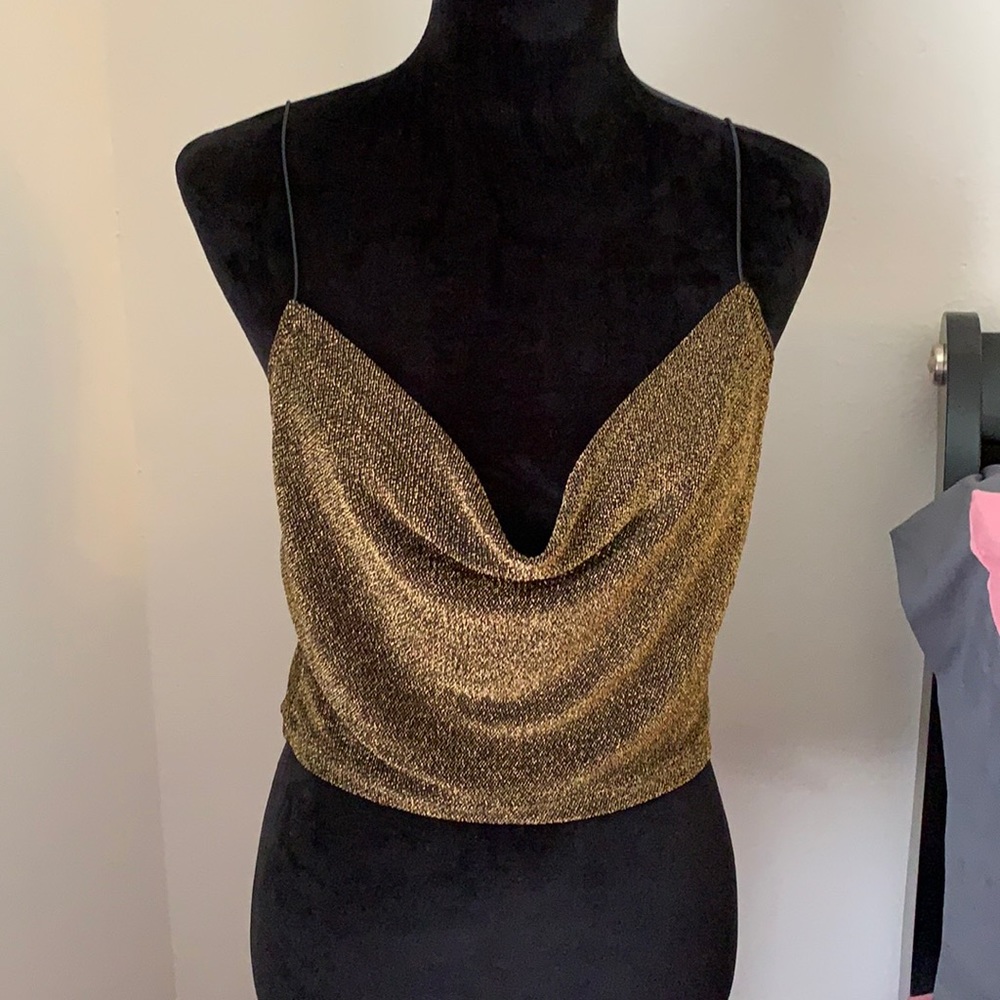 Shimmer gold tank